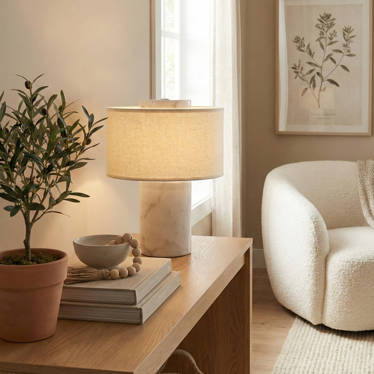 Lampe nomade en pierre — vue 1