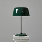 Lampe de table rétro — Abat-jour coloré — D 10.4″ x H 16.1″ / D 26.5cm x H 41cm / Vert / Prise EU