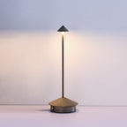 Lampe rechargeable — Ligne élancée — D 4.1″ x H 11.4″ / D 10.5 cm x H 29 cm / Gris / Tactile