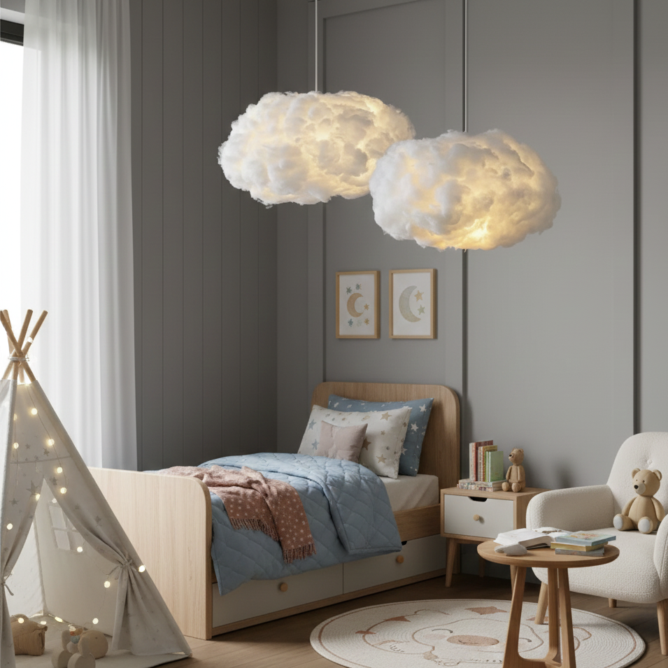 Suspension nuage en coton — vue 3