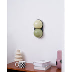 Applique double globe colorée — vue 3