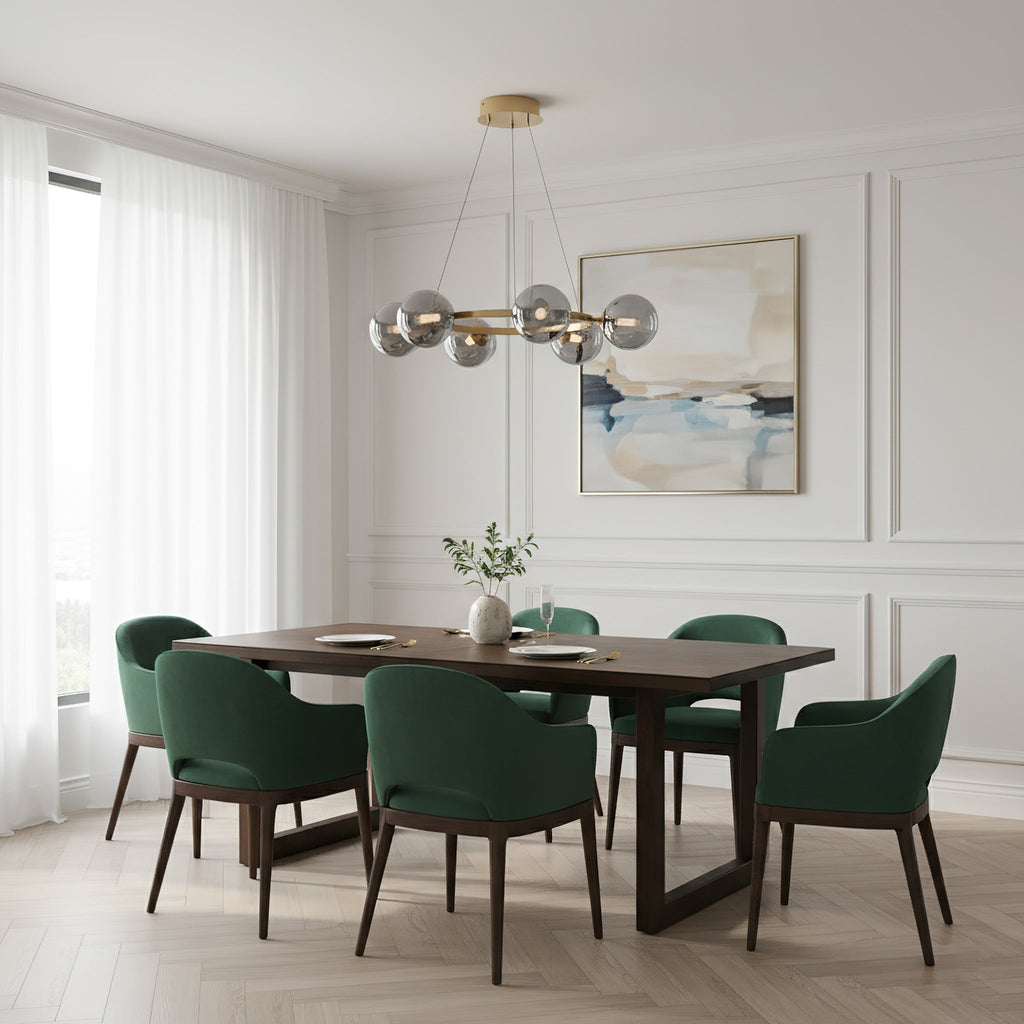 Lustre à globes de verre — vue 3