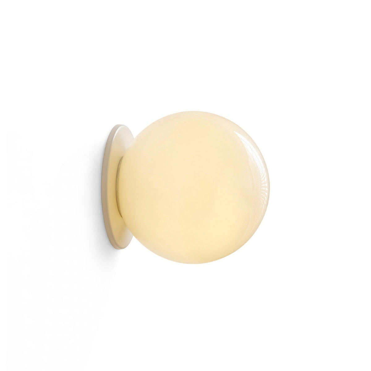 Applique globe en verre — Plusieurs formats — D 4.7″ x H 4.7″ / D 12cm x H 12cm / Or & Verre Givré