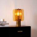 Lampe de table en verre ambré — vue 1