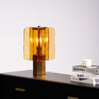 Lampe de table en verre ambré — vue 2