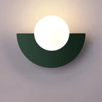 Applique murale demi-cercle colorée — Vert