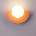 Applique murale demi-cercle colorée — Orange