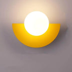 Applique murale demi-cercle colorée — JAUNE