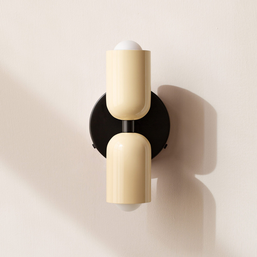 Applique cylindrique — Palette de couleurs — Blanc / Blanc / Noir