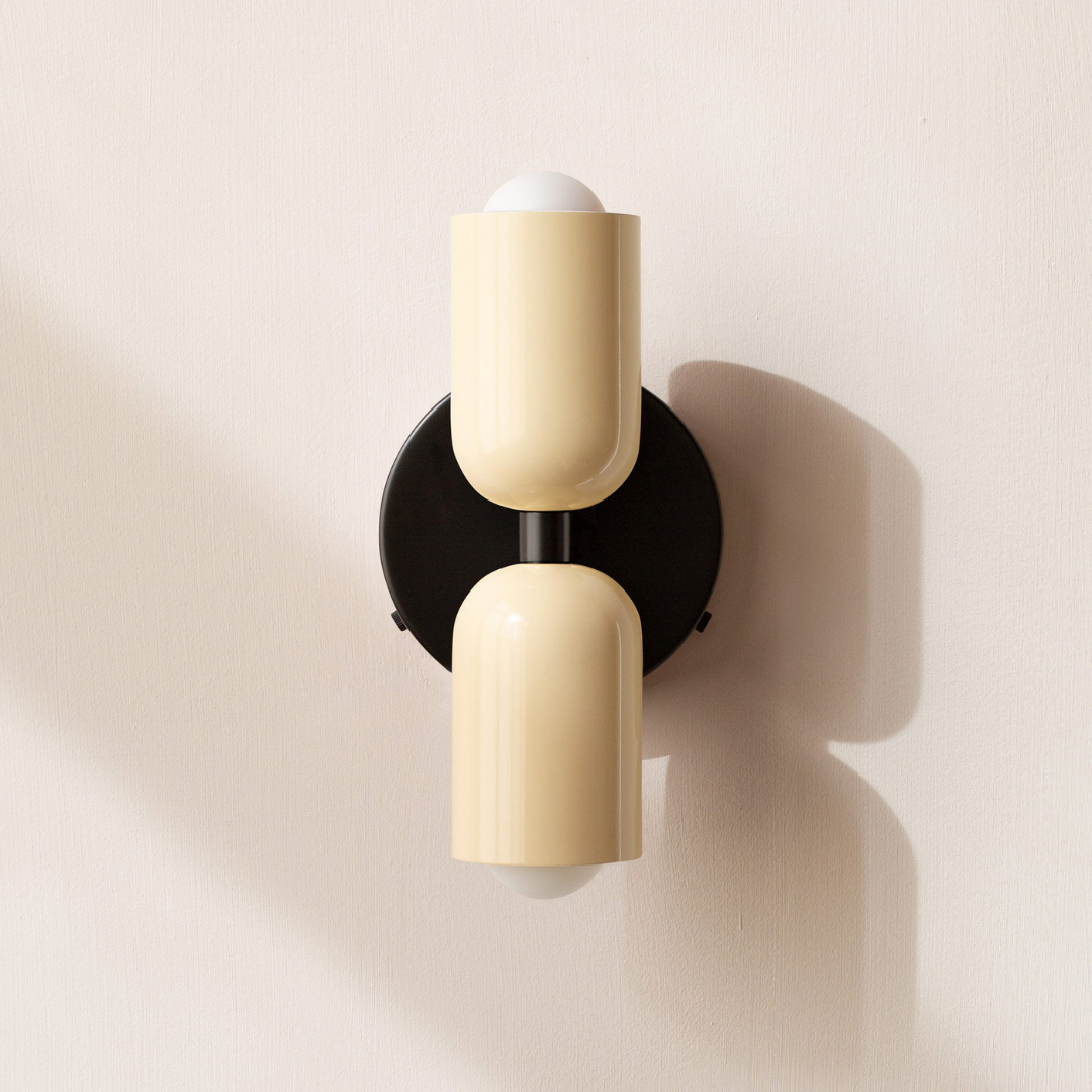Applique cylindrique — Palette de couleurs — Blanc / Blanc / Noir