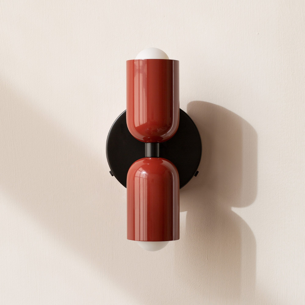 Applique cylindrique — Palette de couleurs — Rouge / Rouge / Noir