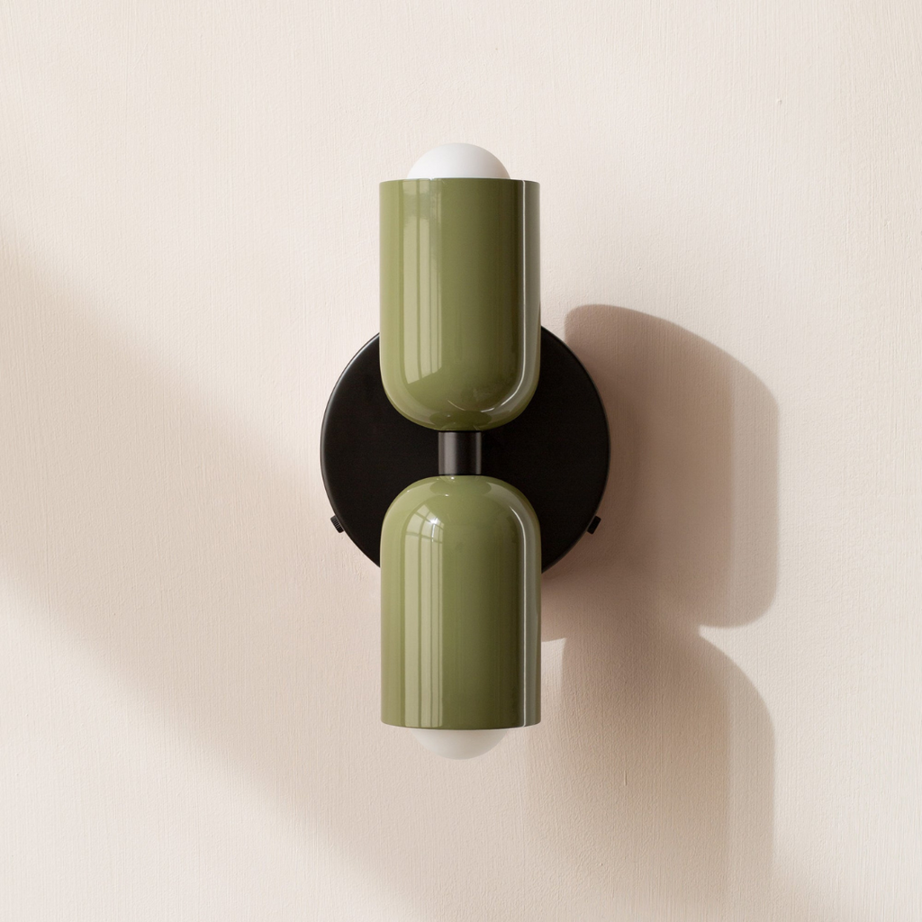Applique cylindrique — Palette de couleurs — Vert / Vert / Noir