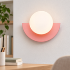 Cléovina | Applique Murale Moderne – Style Coloré et Ambiance Raffinée — rose — mise en scène générée 4
