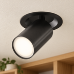Sélène | Spot orientable semi-encastré — noir — mise en scène générée 1