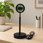 Crépusia | Lampe coucher de soleil LED — lumière douce et atmosphère chaleureuse — mise en scène générée 3 — lampe éteinte
