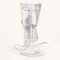 Lampe de bureau ARBY blanche, vue de face