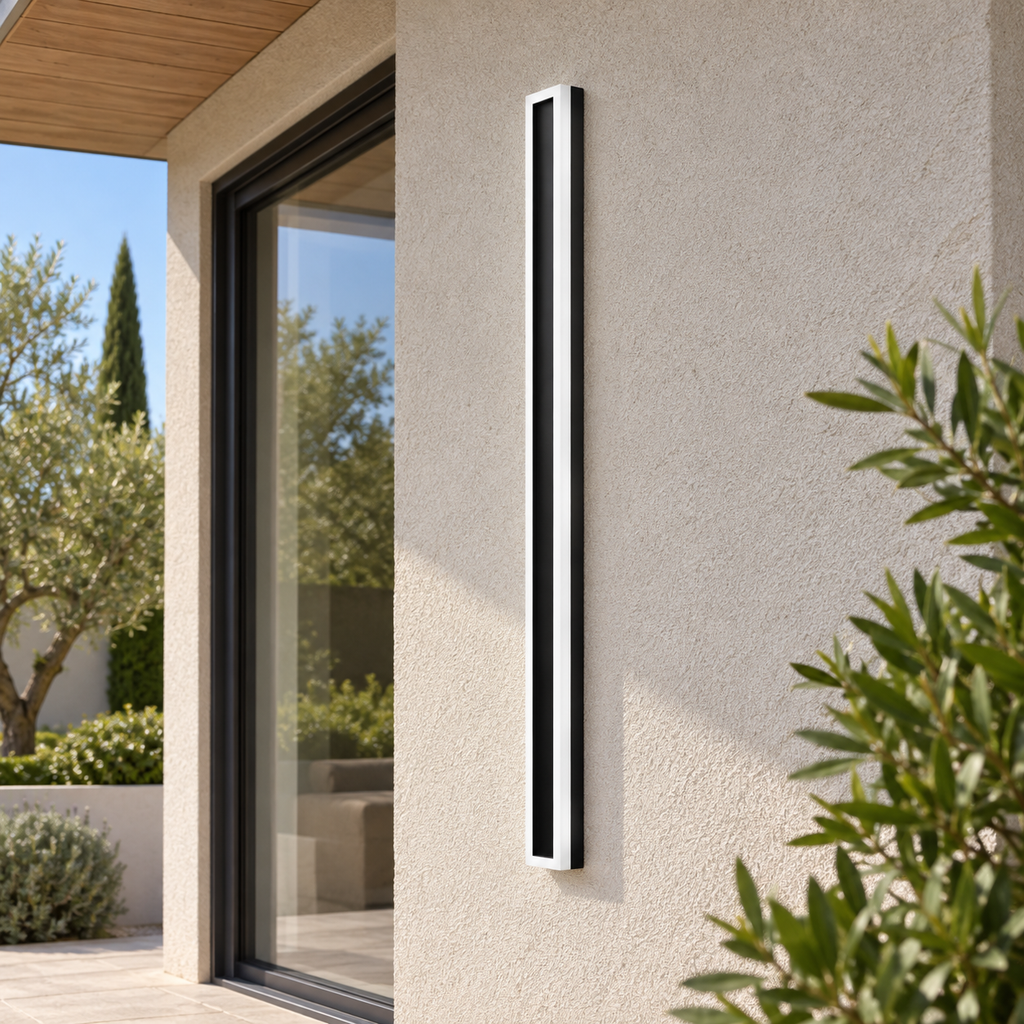 exterieur vertical — noir et bord lumineux blanc, vue illustrative 3