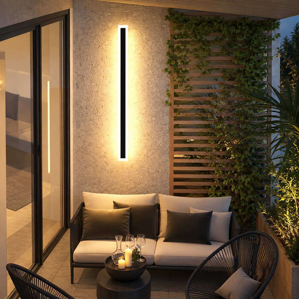 exterieur vertical — noir et bord lumineux blanc, vue illustrative 5