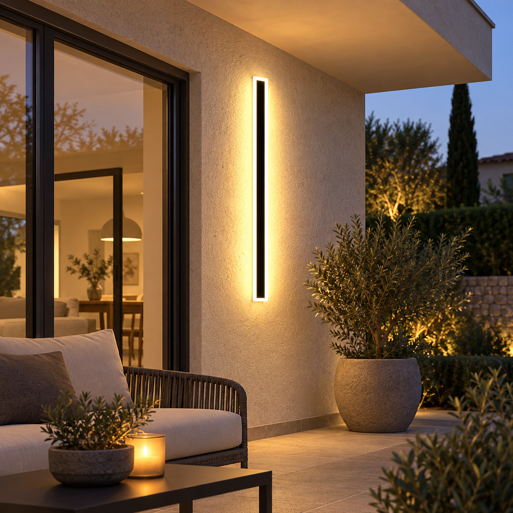 exterieur vertical — noir et bord lumineux blanc, vue illustrative 7