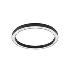 Plafonnier LED Lucande Neor, noir, Ø 60 cm, CCT, à intensité variable — vue générale éteinte — photo fabricant