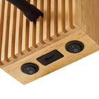Applique murale Lucande Lieske, beige, tissu, E27, lampe de lecture LED — commandes sous le support — photo fabricant