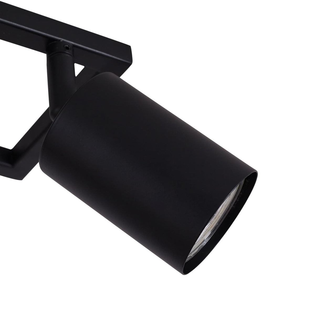 Spot pour plafond Lindby Bravius, noir, à 6 lampes, fer — profil d’un spot — photo fabricant