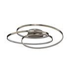 Plafonnier LED Lindby Joline, Ø 60 cm, couleur nickel, métal — vue générale éteinte — photo fabricant