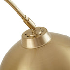 Lindby lampe à arc Moisia, couleur laiton, métal — articulation de l’abat-jour — photo fabricant