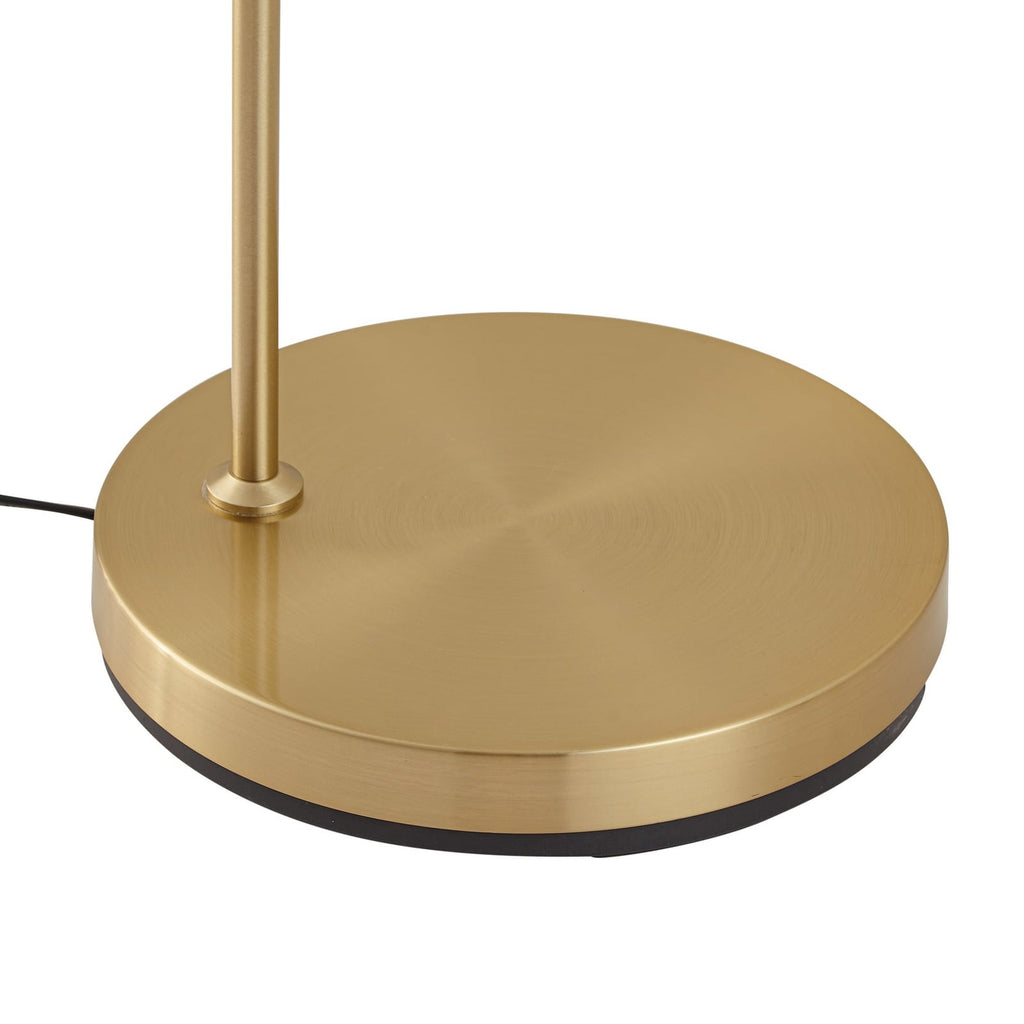 Lindby lampe à arc Moisia, couleur laiton, métal — socle — photo fabricant