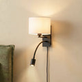 Lindby applique murale Florens, noir, lampe de lecture LED, 23,5 cm — vue 1, référence 10038834