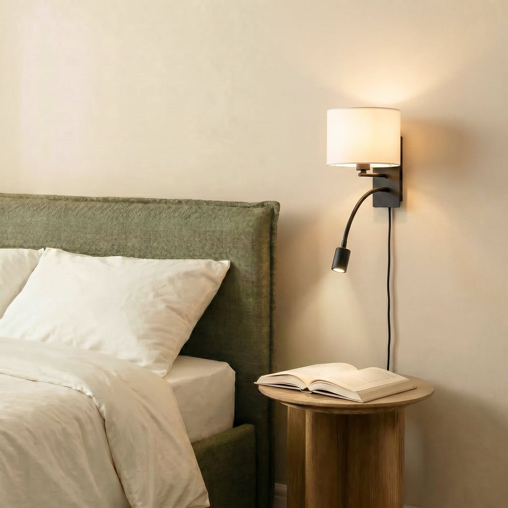 Lindby applique murale Florens, noir, lampe de lecture LED, 23,5 cm — vue 2, référence 10038834