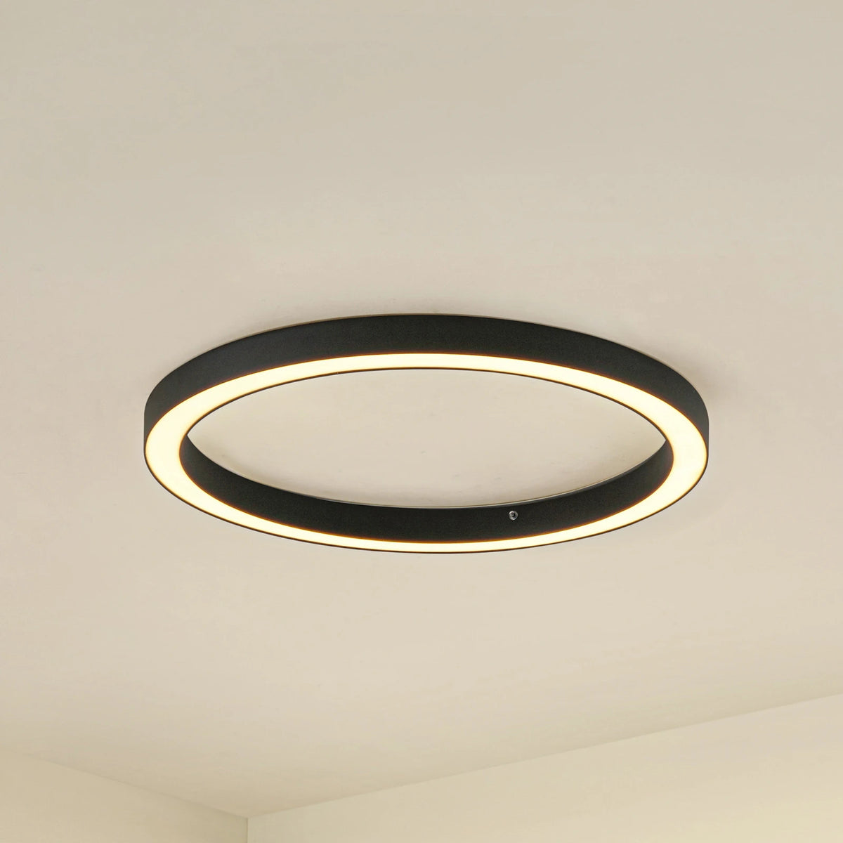 Plafonnier LED Lucande Neor, noir, Ø 60 cm, CCT, à intensité variable — vue 1, référence 10040175