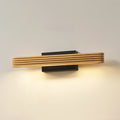 Applique murale LED Lucande Lieske, 40 cm, bois, noir — vue 1, référence 10040814