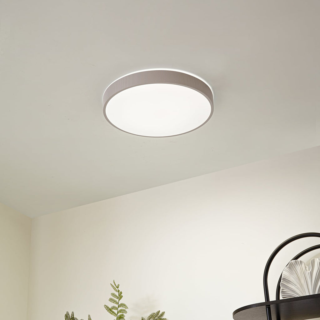 Plafonnier LED Lindby Zylo, taupe, Ø 49 cm, CCT à intensité variable — vue 2, référence 10041632