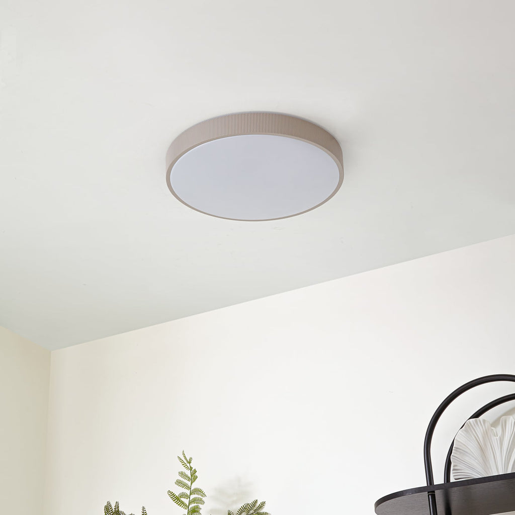 Plafonnier LED Lindby Zylo, taupe, Ø 49 cm, CCT à intensité variable — vue 3, référence 10041632