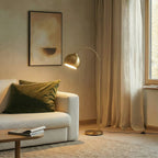 Lindby lampe à arc Moisia, couleur laiton, métal — vue 2, référence 9945383