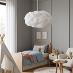nuage — coton blanc, vue éteinte en lumière naturelle