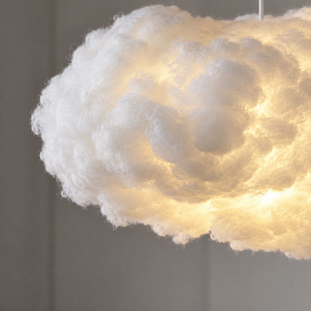 nuage — coton blanc, détail de finition