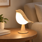 oiseau — aspect bois clair et diffuseur blanc, vue latérale