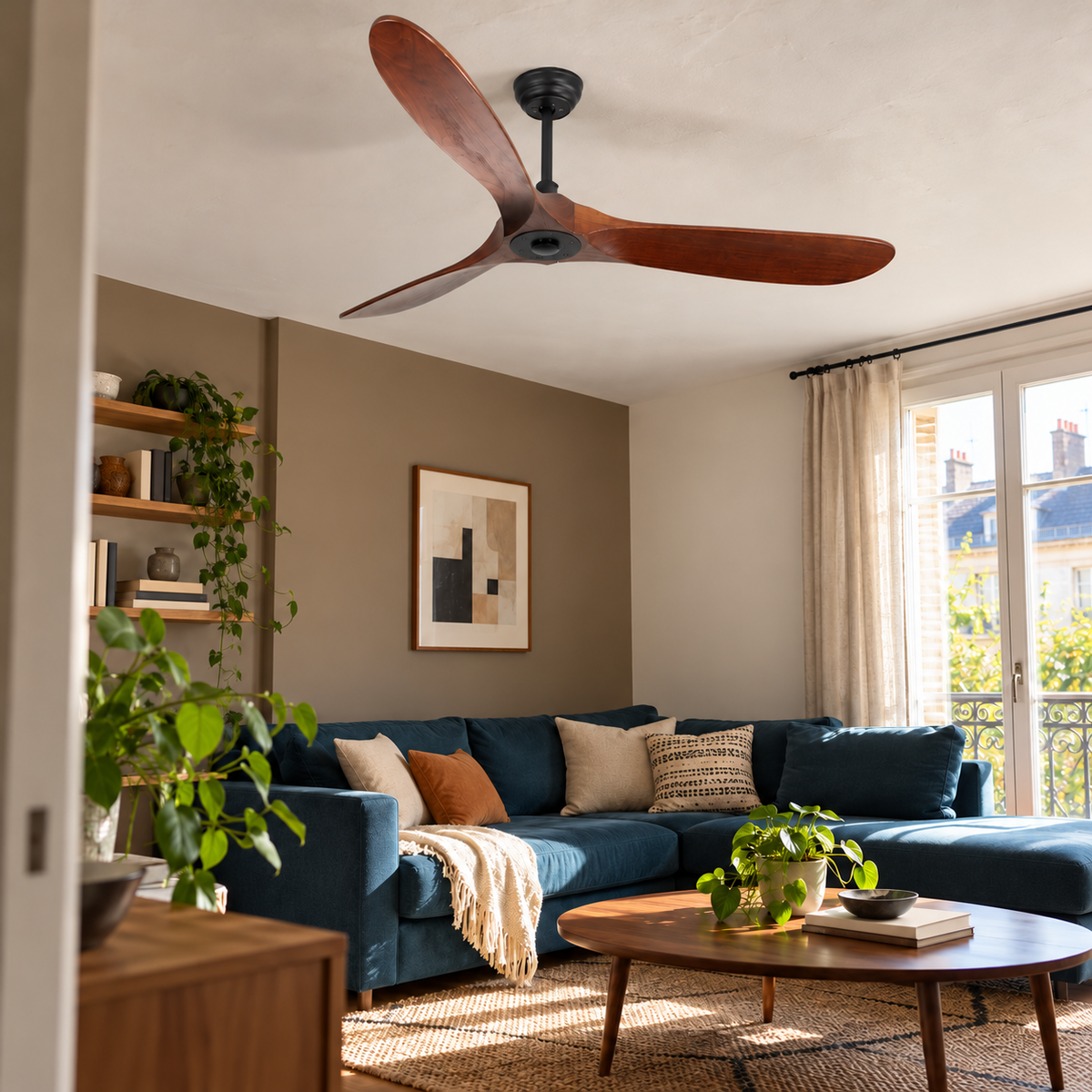 Photo d’ambiance créée : Mistral dans un intérieur habité.