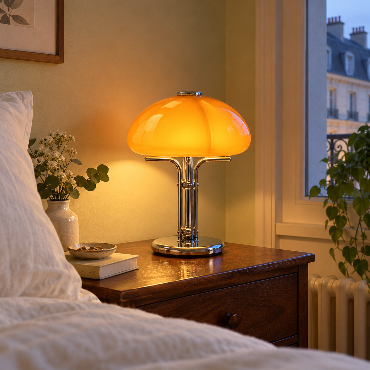 Photo d’ambiance créée : Girolle dans un intérieur habité.