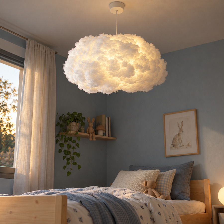 Photo d’ambiance créée : Cumulus dans un intérieur habité.