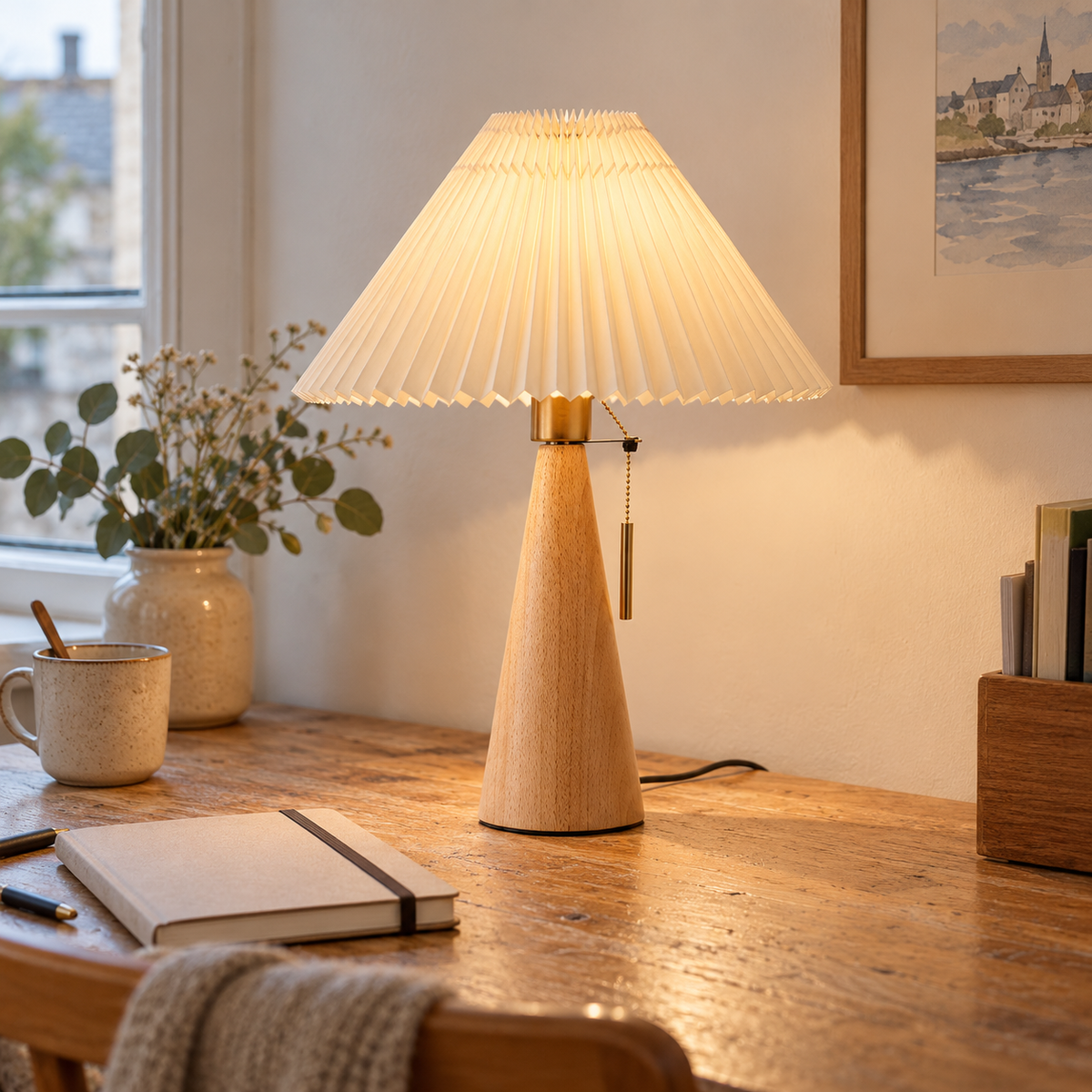 Photo d’ambiance créée : Plissé dans un intérieur habité.