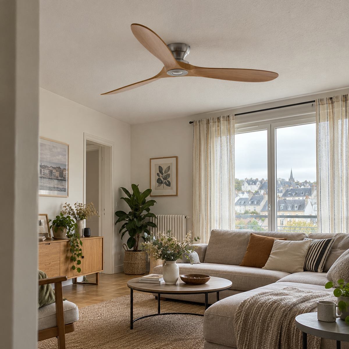 Photo d’ambiance créée : Alizé dans un intérieur habité.