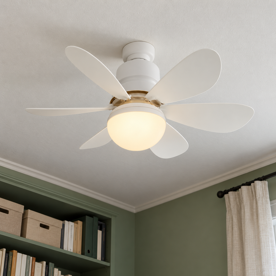 Photo d’ambiance créée : AeroLight E27 dans un intérieur habité.