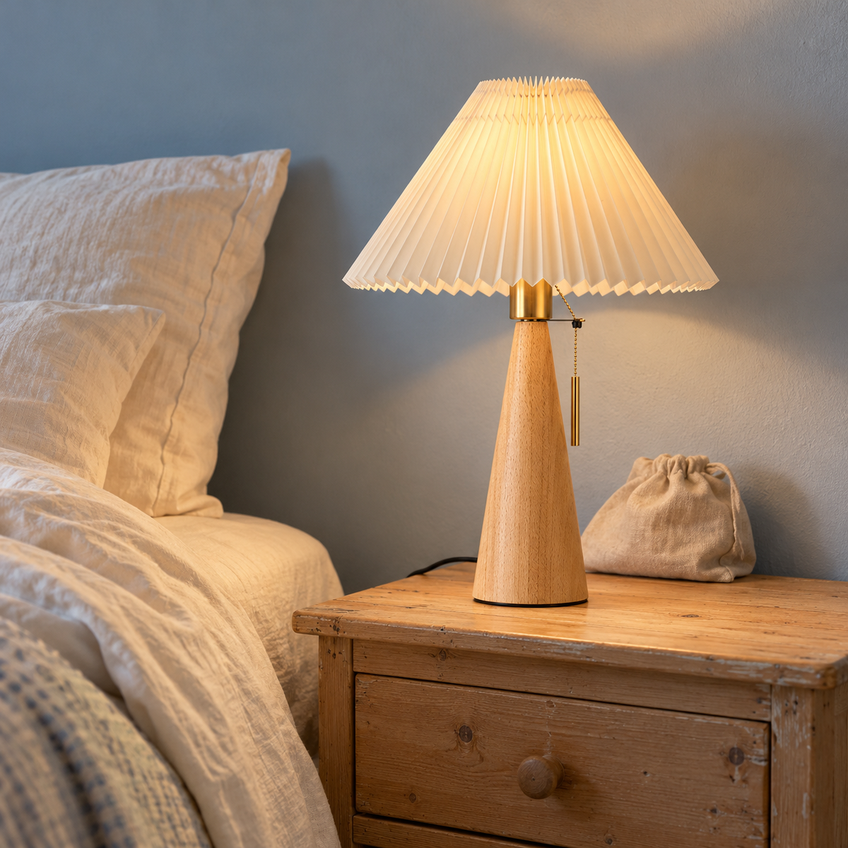 Photo d’ambiance créée : Plissé dans un intérieur habité.