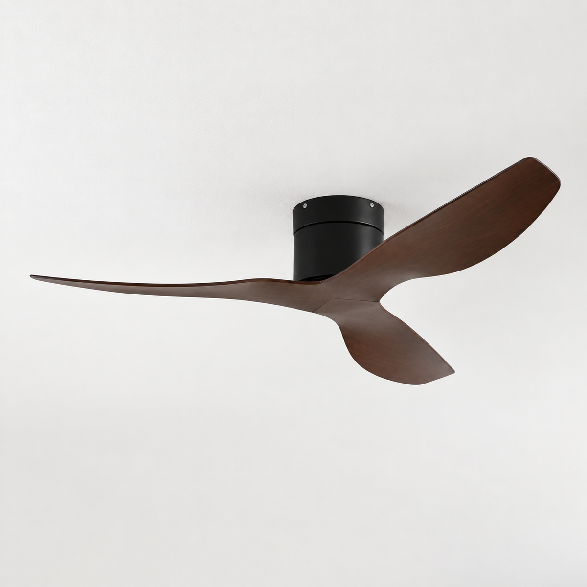 ventilateur bois fonce — bois foncé et noir, vue illustrative 3