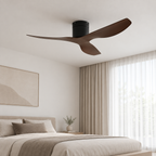 ventilateur bois fonce — bois foncé et noir, vue illustrative 5