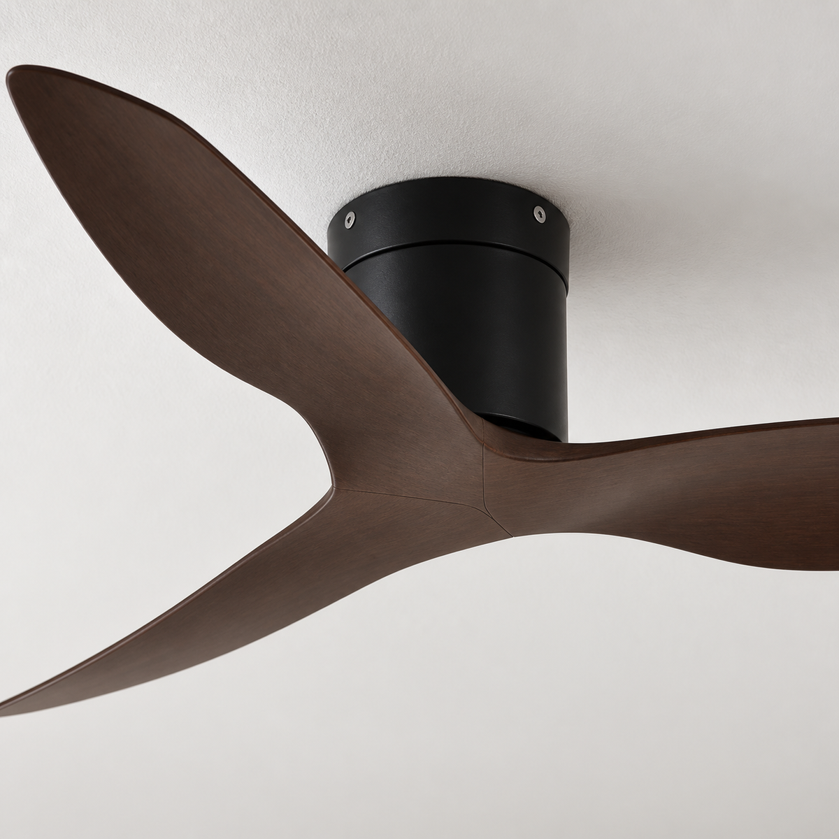 ventilateur bois fonce — bois foncé et noir, vue illustrative 6