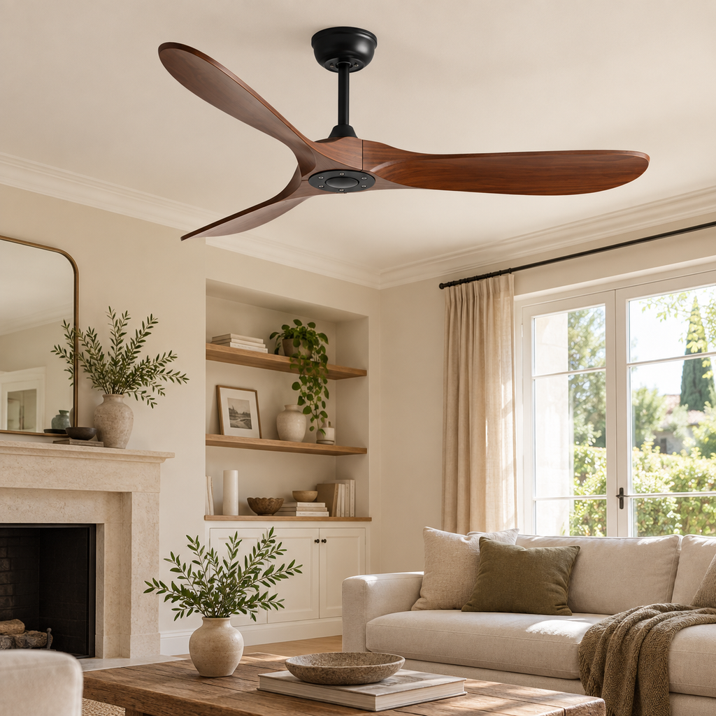 ventilateur noir brun — noir et brun, vue illustrative 1